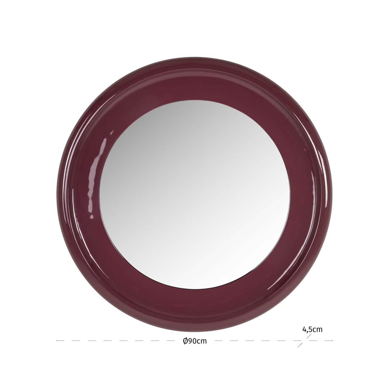 Spogulis Eabel Richmond Interiors 90/90/5 cm red