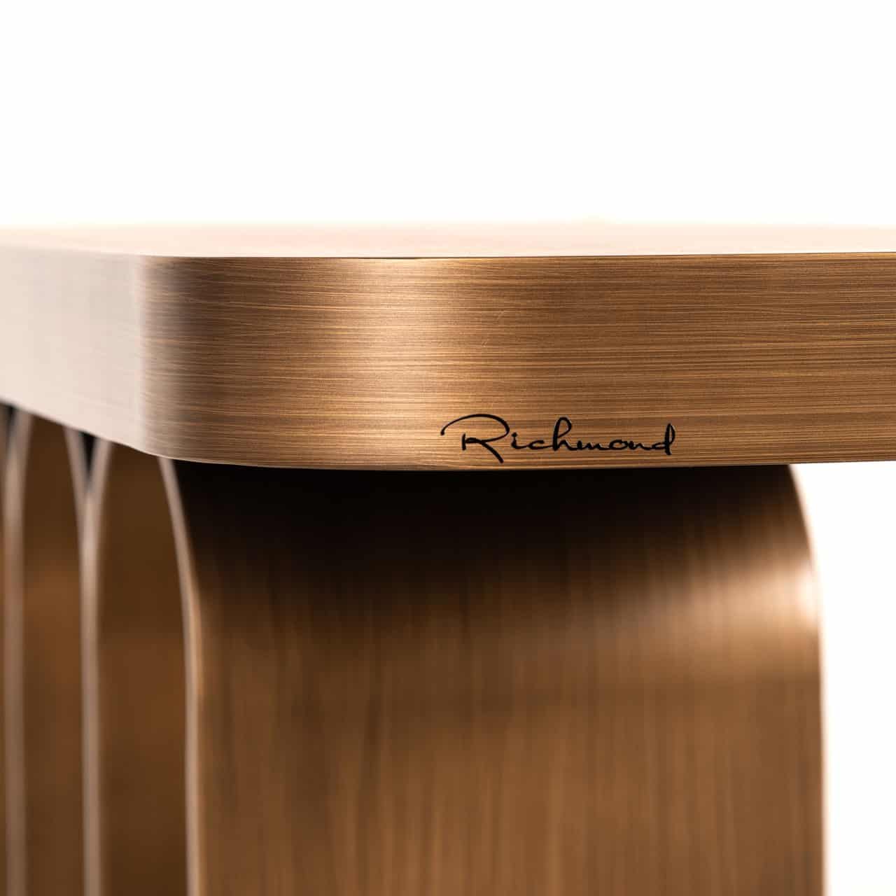 Konsole Locarno Richmond Interiors 83/120/31 cm brushed gold
