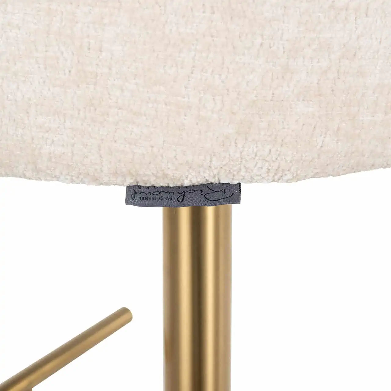 Bāra krēsls Zabi Richmond Interiors 110/58/55 cm white chenille - N1 Home