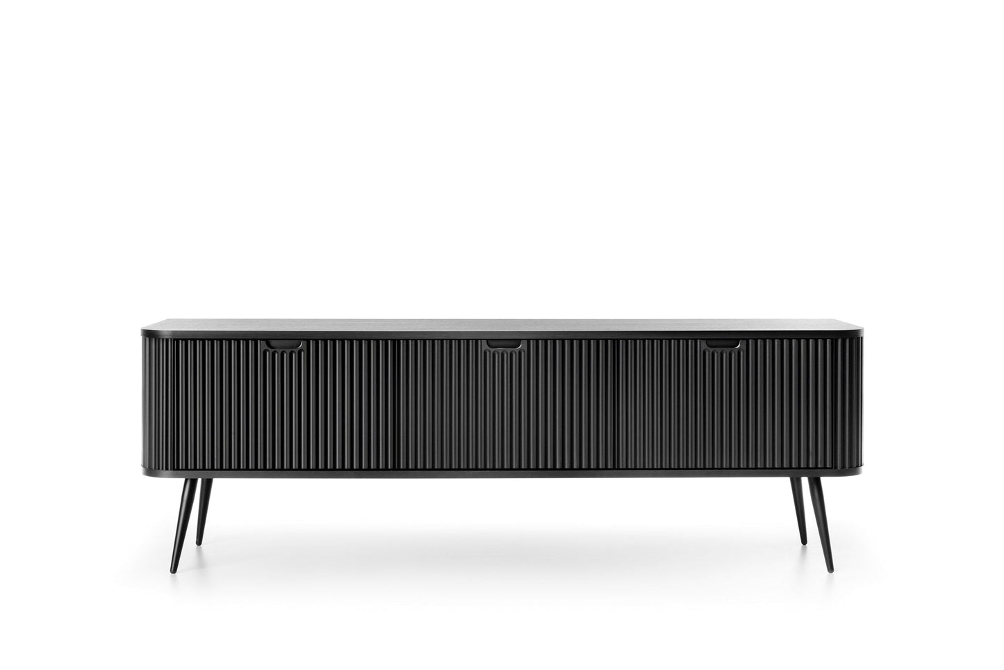 RTV skapis ROA 168/57/39 cm melns/melns - N1 Home