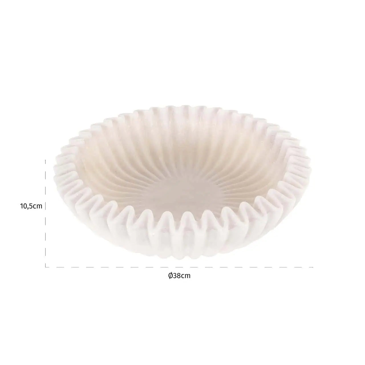 Bļoda Caline Richmond Interiors 10,7/38,4/38,4 cm balts - N1 Home