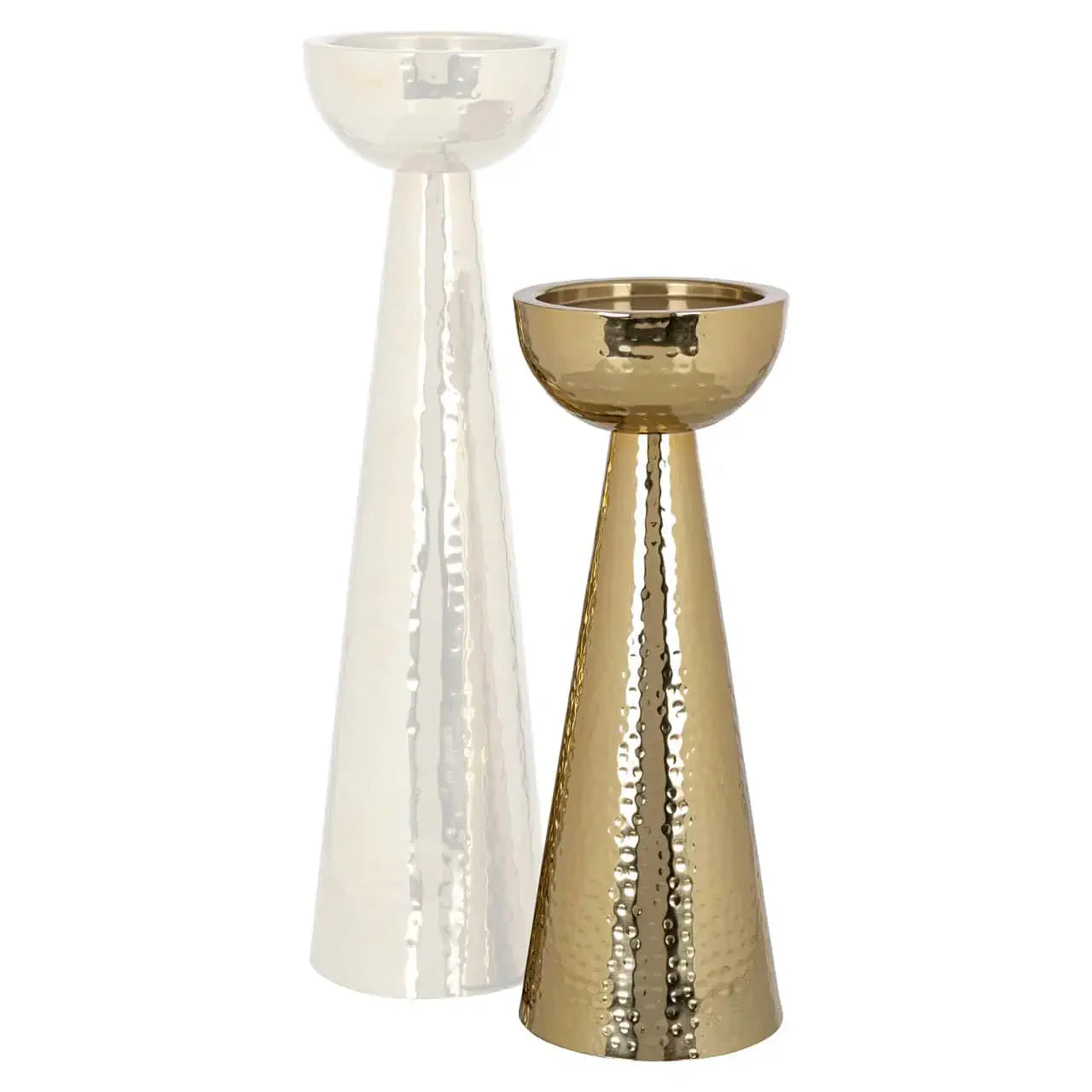 Svečturis Lizz gold small Richmond Interiors 33/12/12 cm zelts - N1 Home