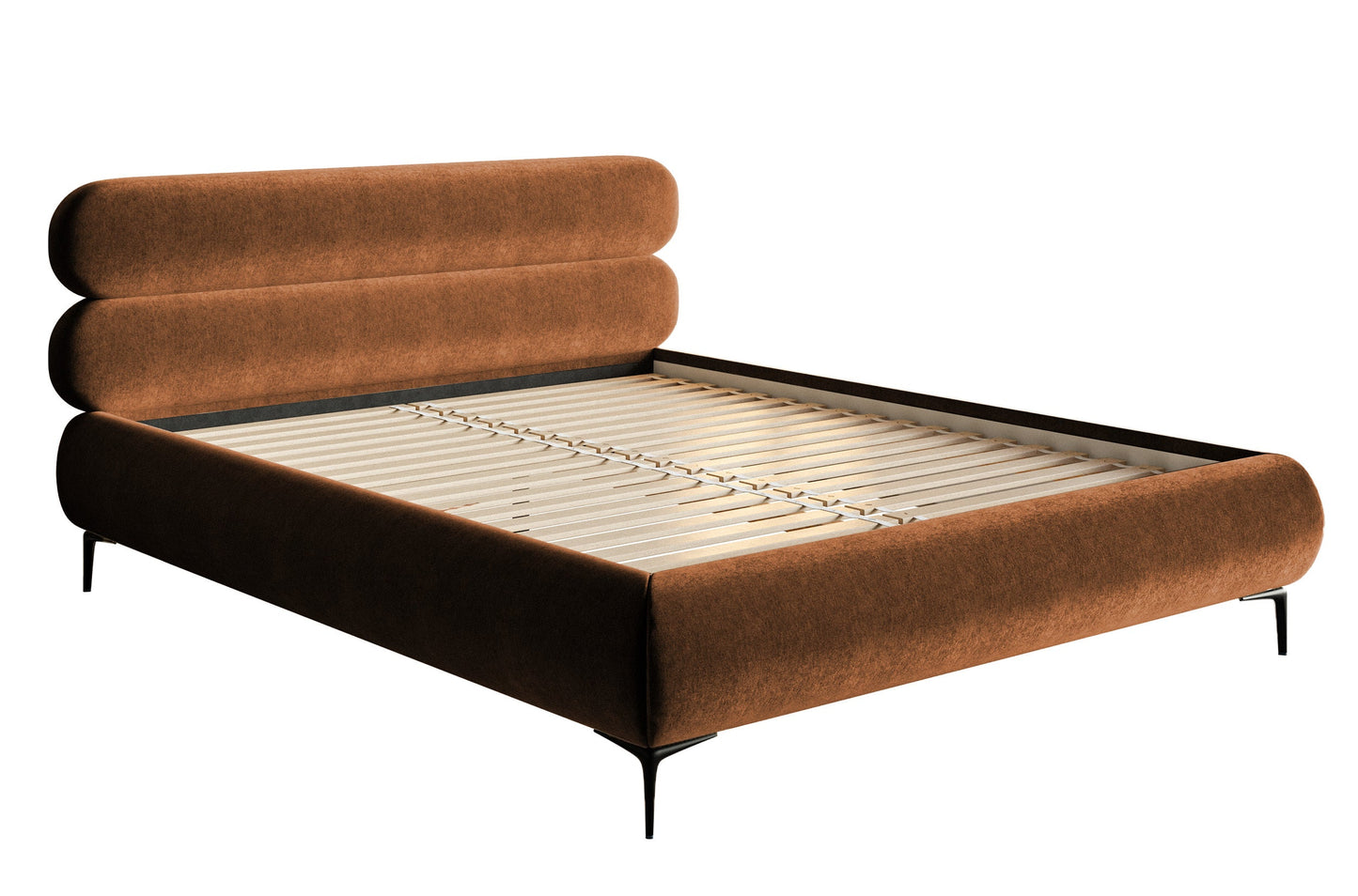 Gulta Loure 140/160/180x200 cm Amon 24/melns kājas - N1 Home
