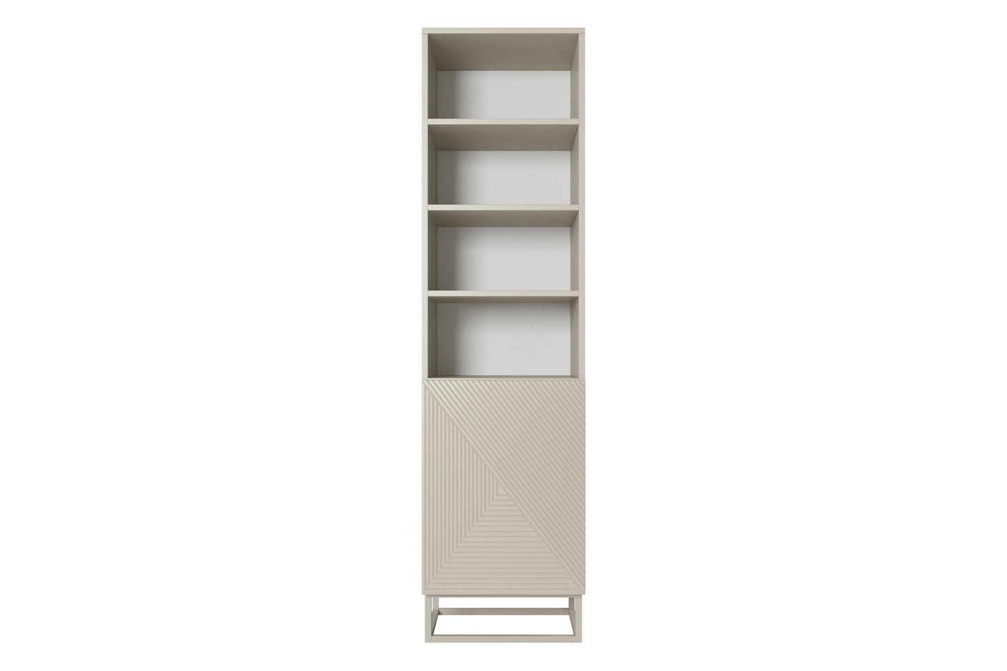 Skapis OSLO uz metāla kājām 190/43/50 cm kašmirs/kašmirs - N1 Home