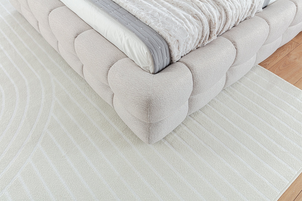 Gulta Marseille ar kastīti 160/200 cm krēms - N1 Home