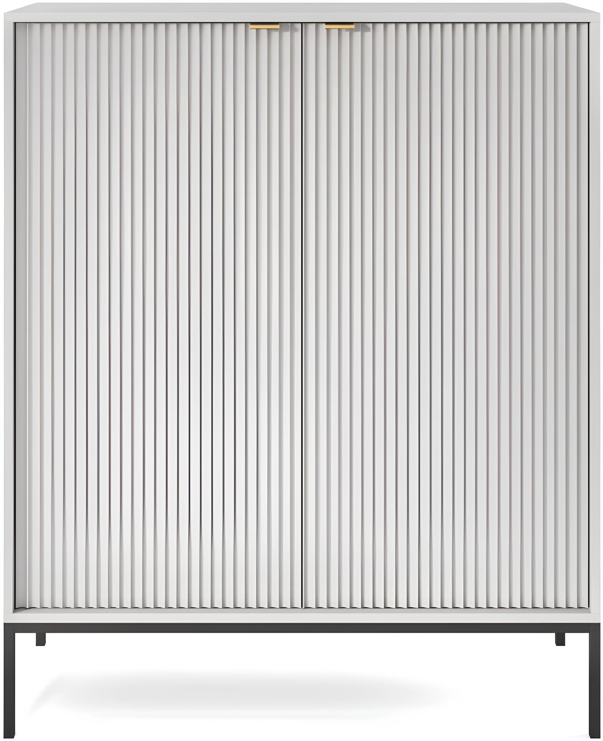 Kumode NV 104/125/39 cm balta/melns - N1 Home