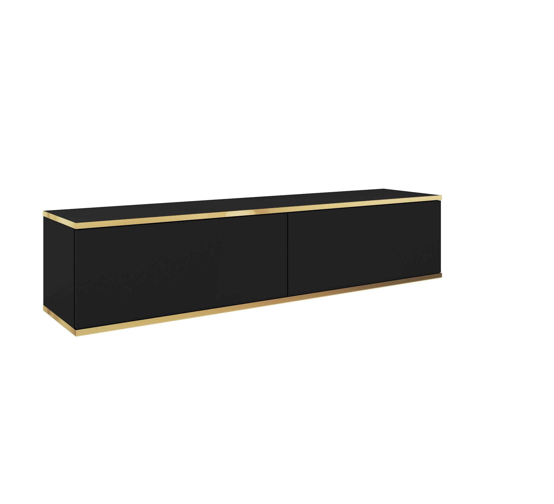 RTV skapis O2 gluda priekšpuse 135/30/32 cm melns - N1 Home
