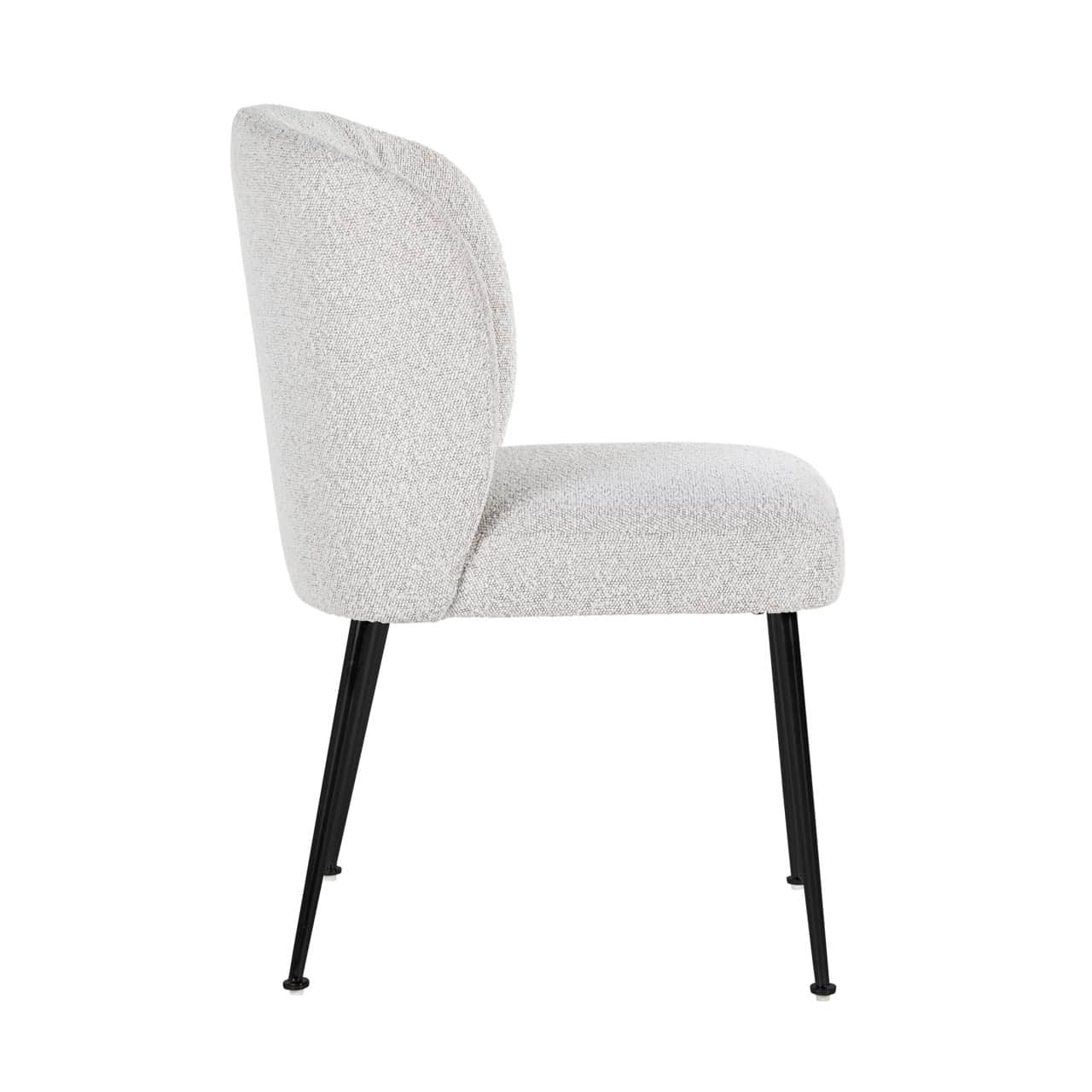 Krēsls Fallon Richmond Interiors 50/84/62 cm balts bouclé