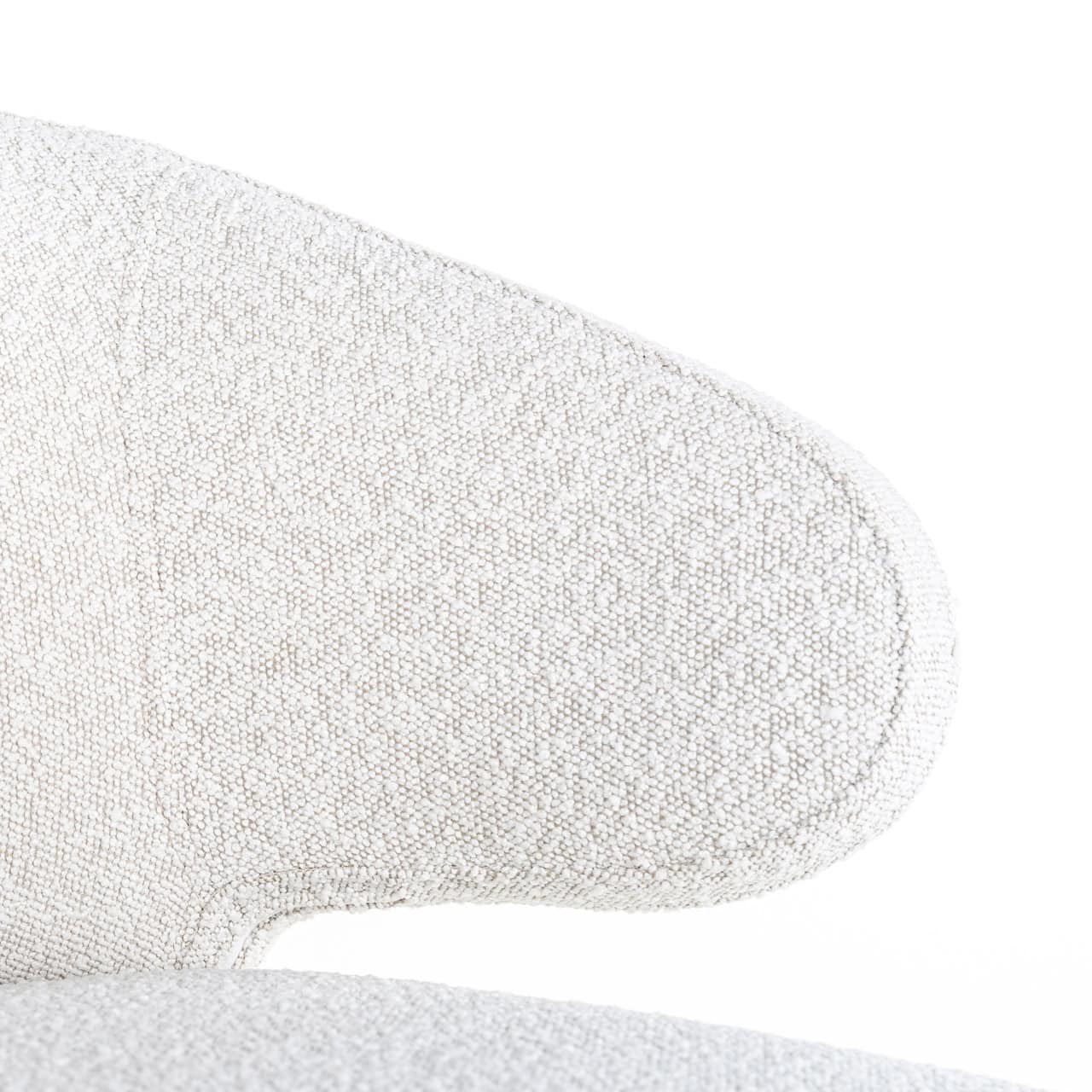 Bāra krēsls Indigo Richmond Interiors 62/106/62 cm white bouclé - N1 Home