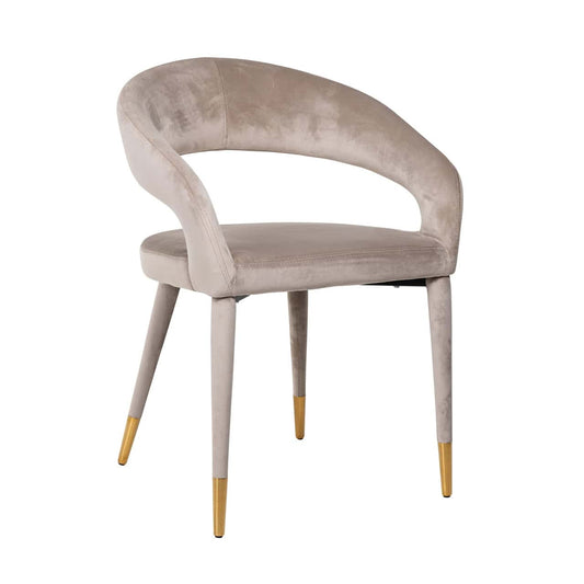 Krēsls Gia Richmond Interiors 59/81/58 cm khaki velvet fire retardant