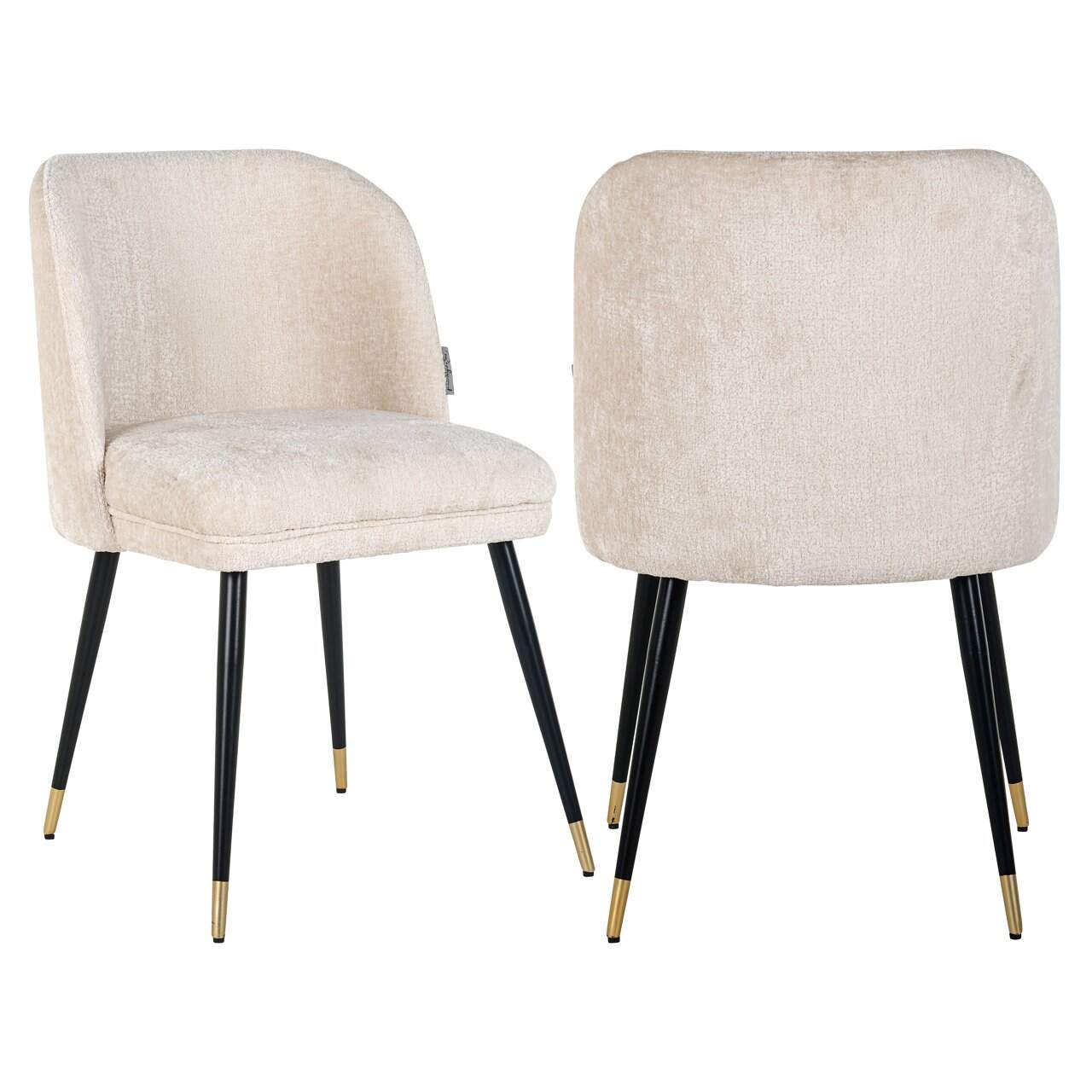 Krēsls Alicia Richmond Interiors 51/82/60 cm FR white chenille fire retardant