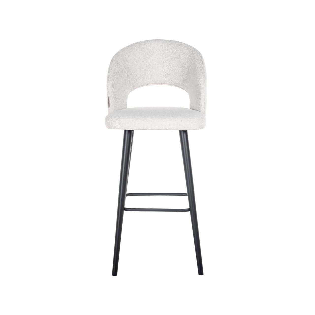 Bāra krēsls Savoy Richmond Interiors 50/57/113 cm white bouclé - N1 Home