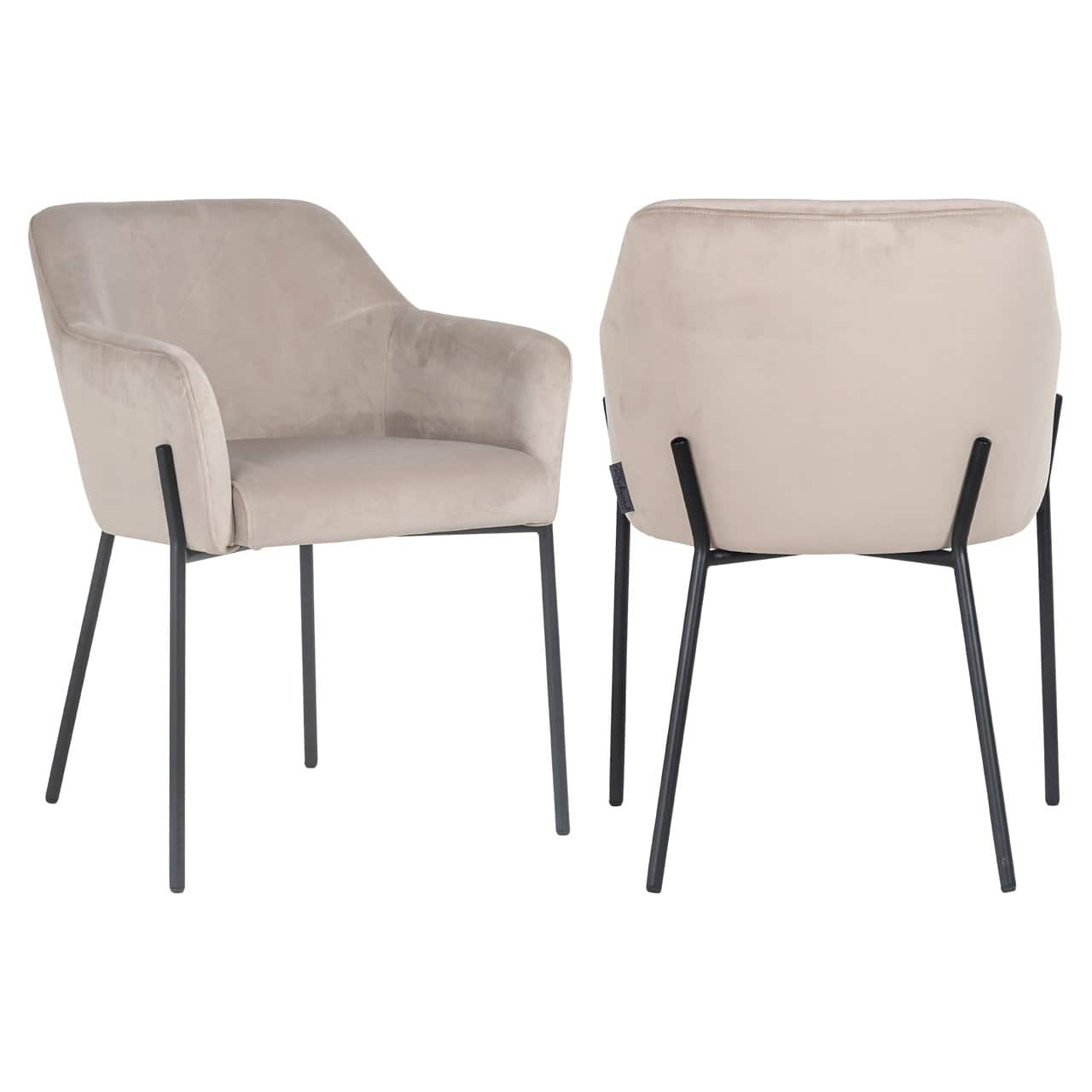 Krēsls Fay Richmond Interiors 57/79/61 cm khaki velvet fire retardant