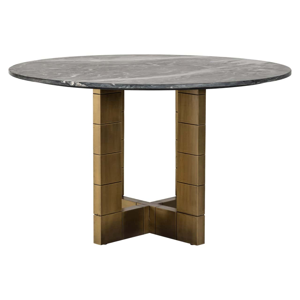 Galds Collada Richmond Interiors 130/76/130 cm melns/zelts