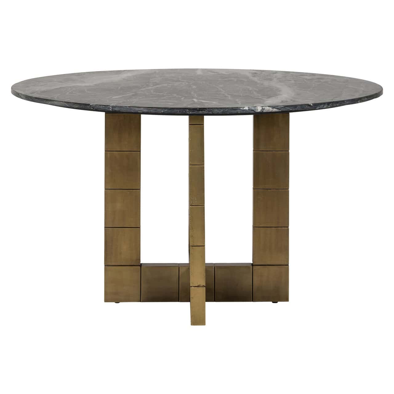 Galds Collada Richmond Interiors 130/76/130 cm melns/zelts