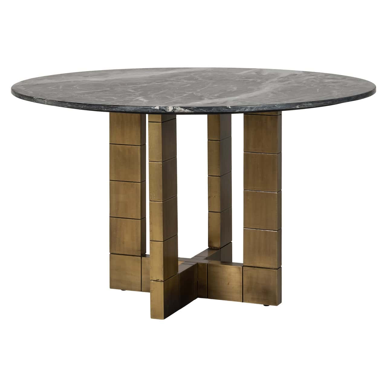 Galds Collada Richmond Interiors 130/76/130 cm melns/zelts
