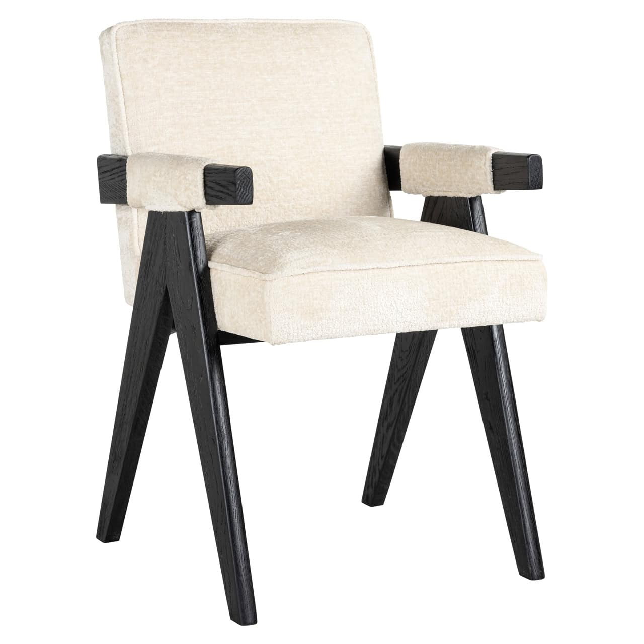 Krēsls Cooper Richmond Interiors 56/84/61 cm balts chenille