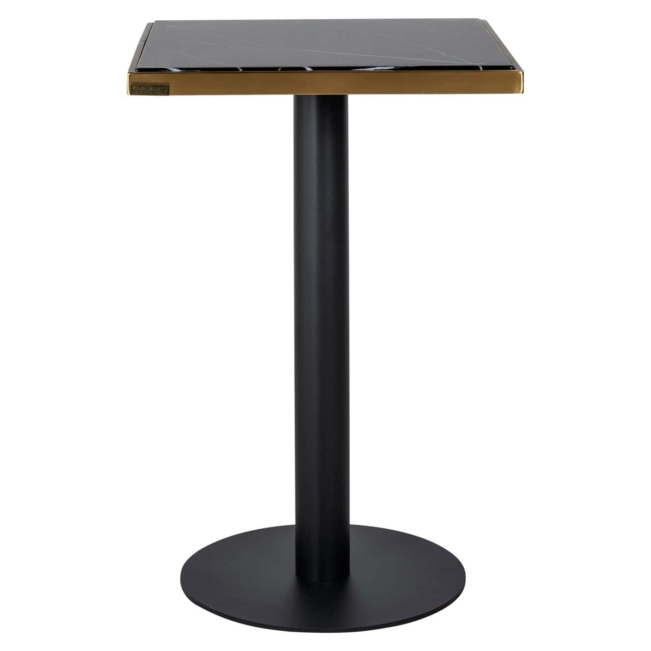 Bistro galds Zenza Richmond Interiors 50/76/50 cm melns/zelts - N1 Home