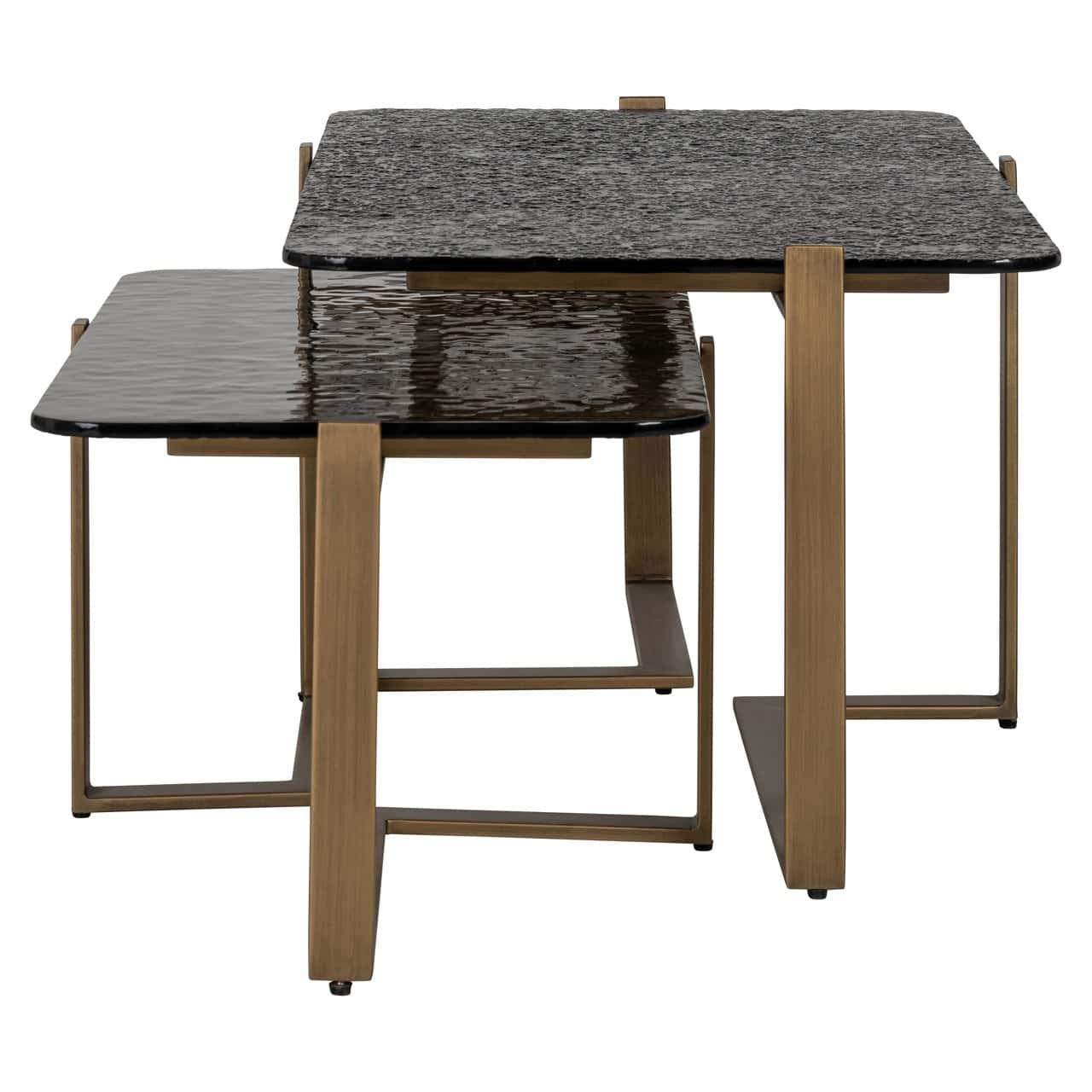 Kafijas galds Sterling (Set of 2) Richmond Interiors 110/41/65 cm brūns - N1 Home