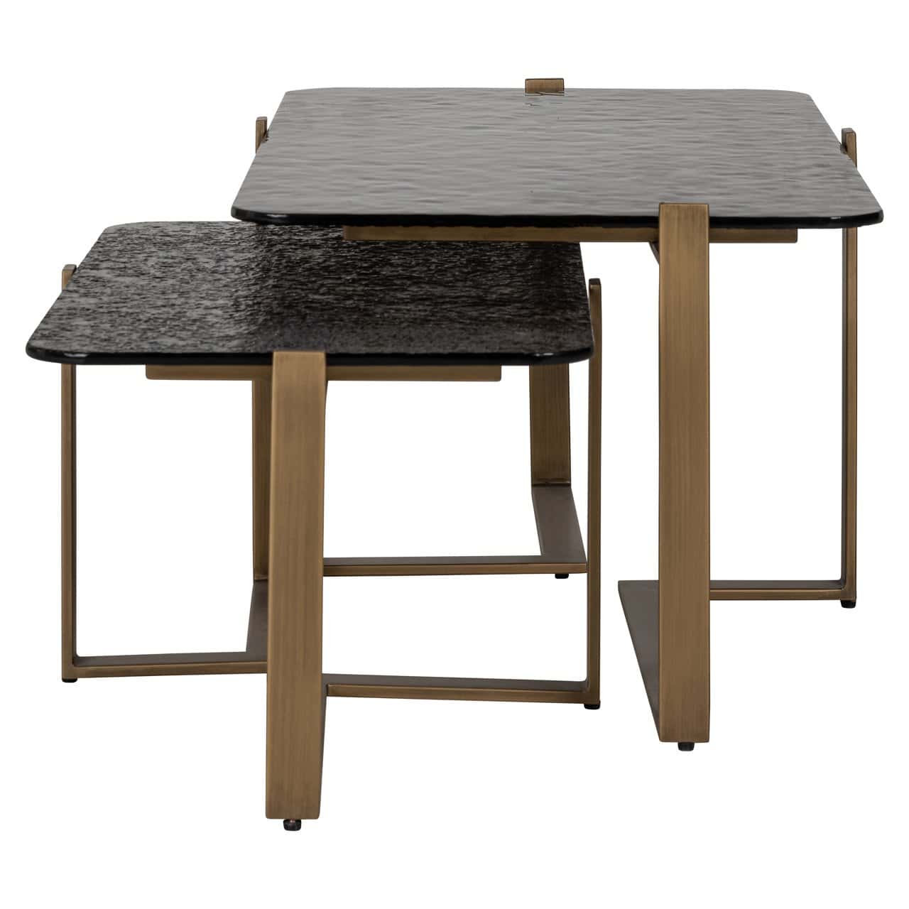 Kafijas galds Sterling (Set of 2) Richmond Interiors 110/41/65 cm brūns - N1 Home