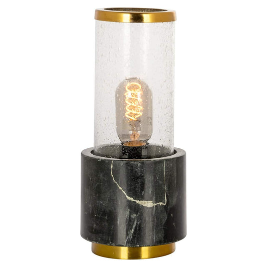 Galda lampa Conan Richmond Interiors 12,5/ 12,5/29 cm melns/zelts