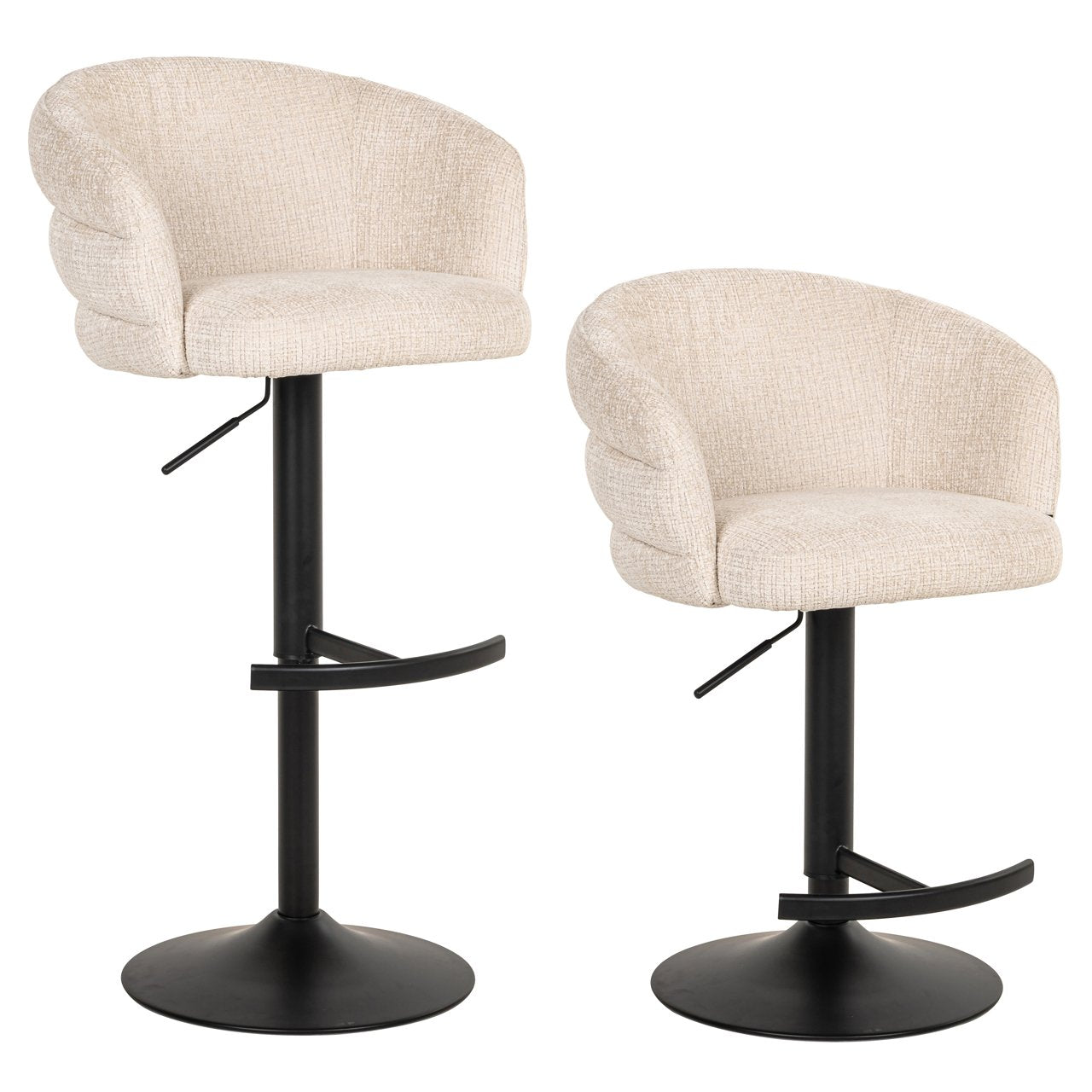 Bāra krēsls Nikki  Richmond Interiors 59/85/58 cm niagara beige - N1 Home