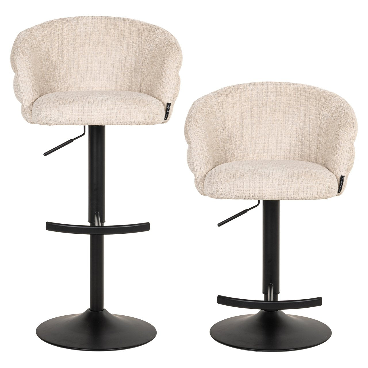 Bāra krēsls Nikki  Richmond Interiors 59/85/58 cm niagara beige - N1 Home