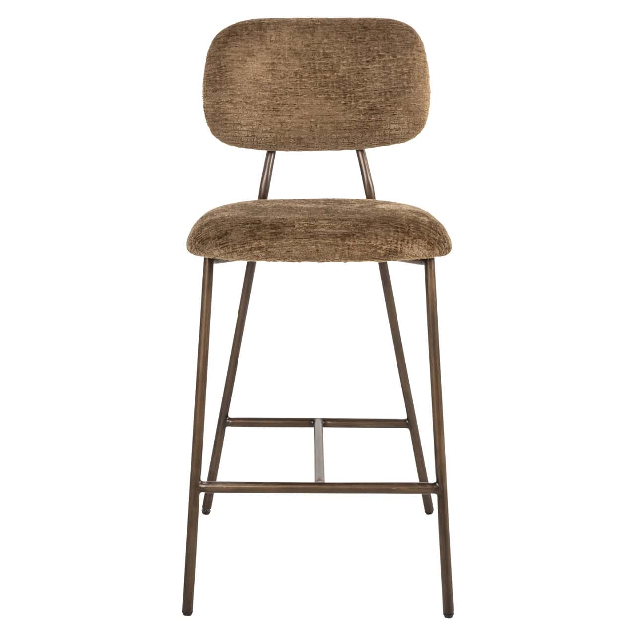 Bāra krēsls Xenia (Set of 2) Richmond Interiors 95/45/53 cm brandy fusion fire retardant