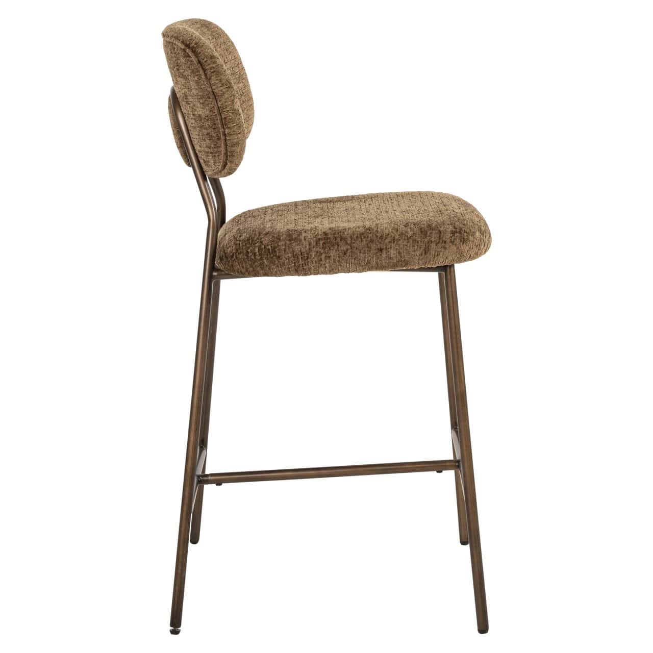 Bāra krēsls Xenia (Set of 2) Richmond Interiors 95/45/53 cm brandy fusion fire retardant