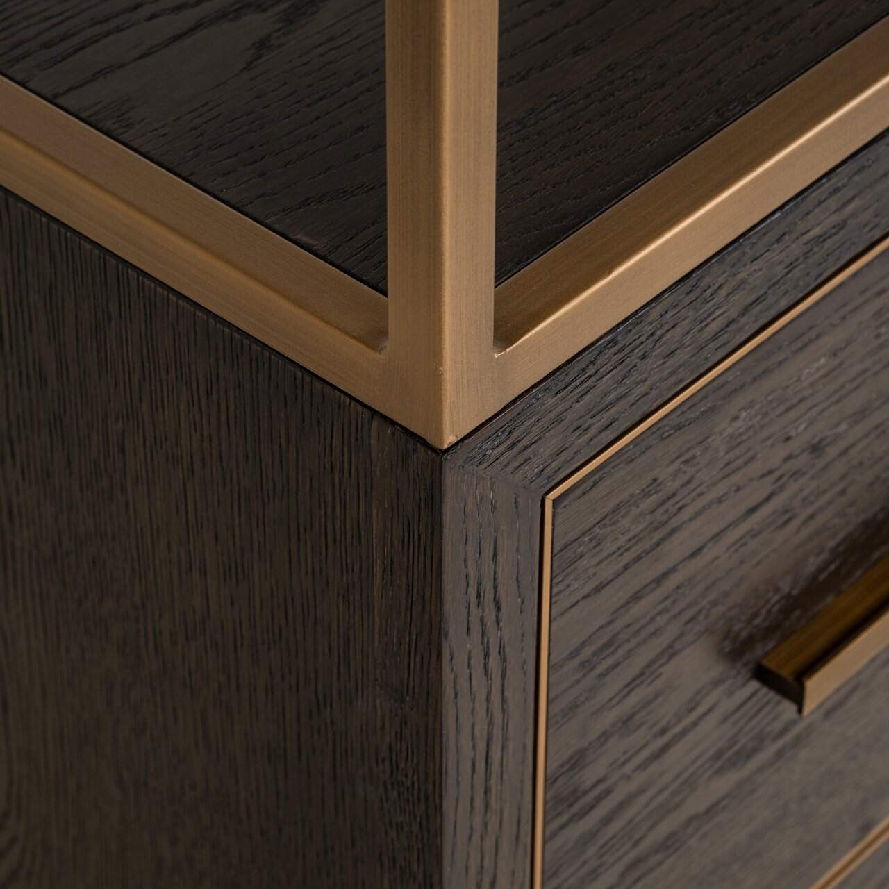 Vitrīna Carter Small Richmond Interiors 50/220/38 cm brūns