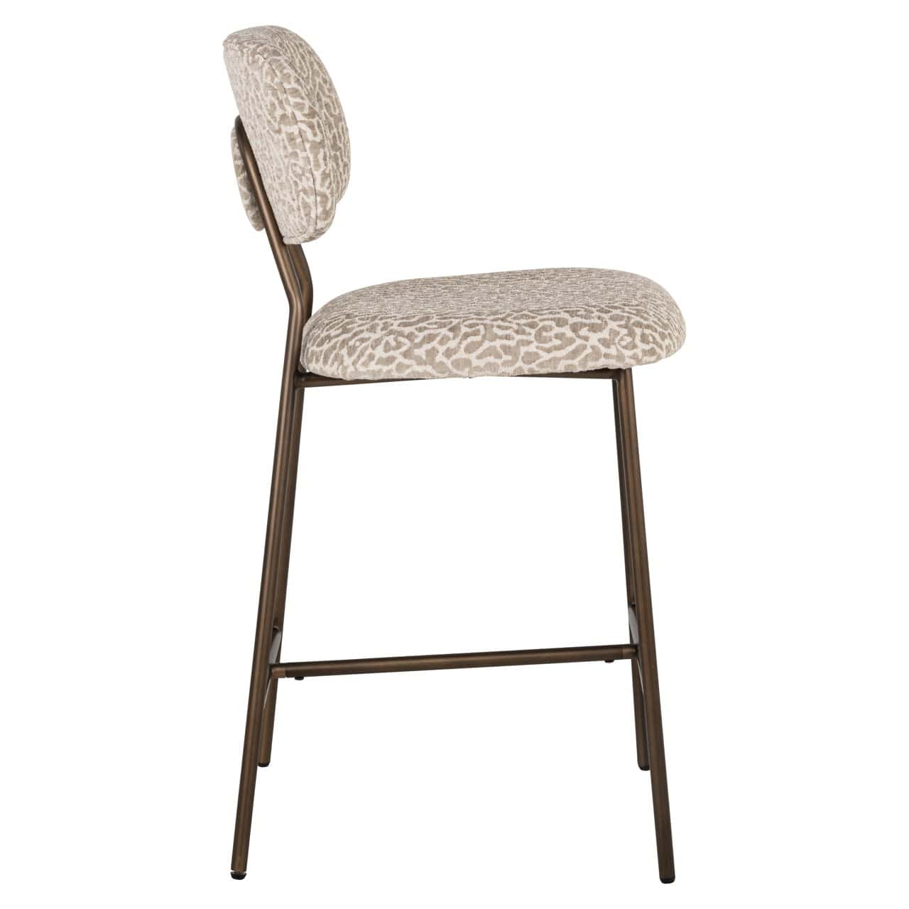 Bāra krēsls Xenia (Set of 2) Richmond Interiors 95/45/53 cm bēss leopard fire retardant