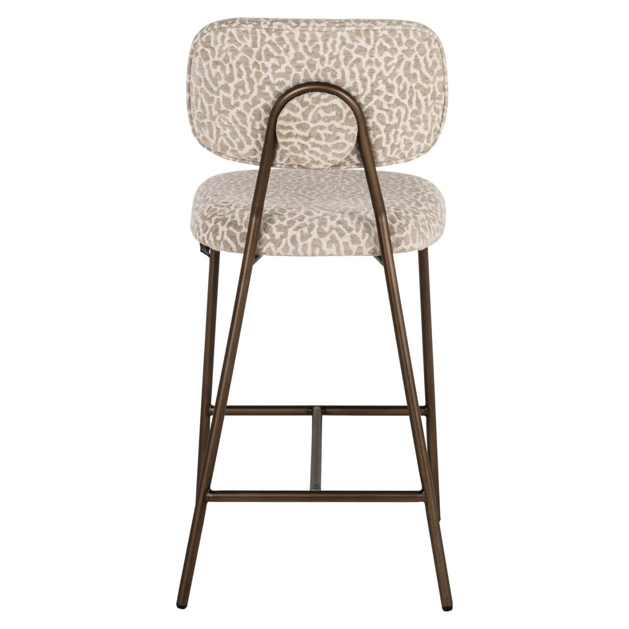 Bāra krēsls Xenia (Set of 2) Richmond Interiors 95/45/53 cm bēss leopard fire retardant