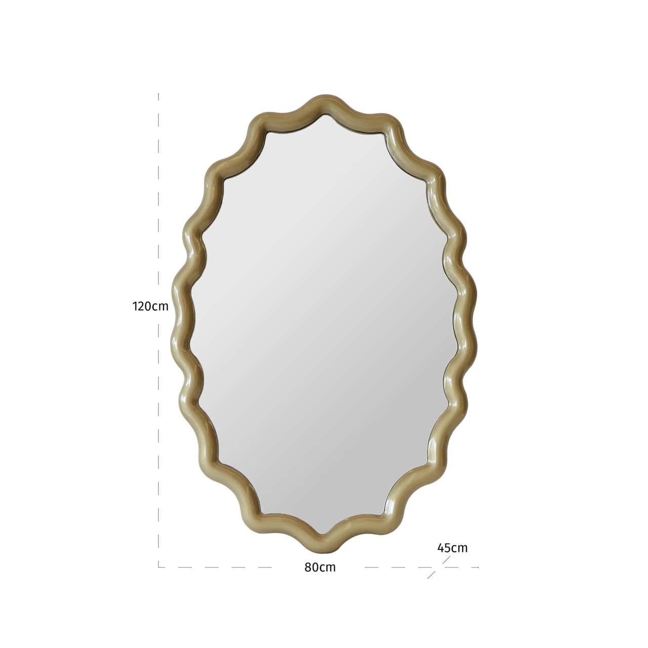 Spogulis Morgan  Richmond Interiors 4,5/80/120 cm šampanieša zelts - N1 Home