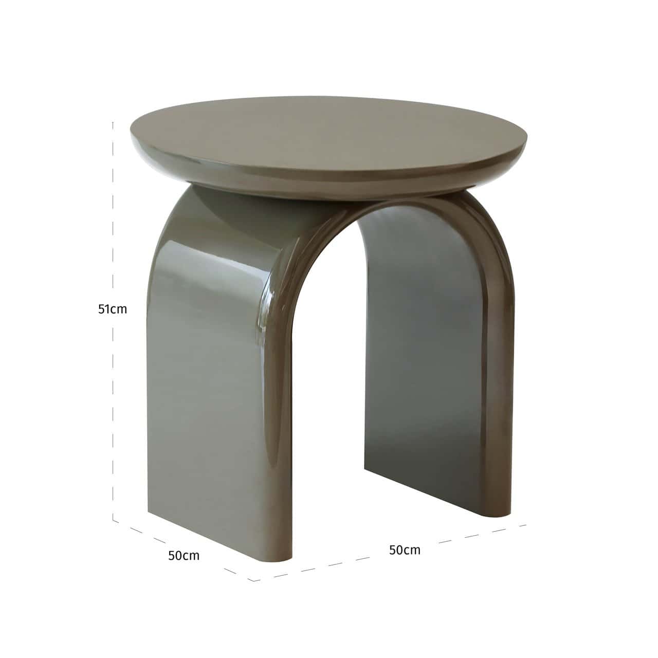 Kafijas galds Merrick Richmond Interiors 50/50/51 cm zaļs - N1 Home