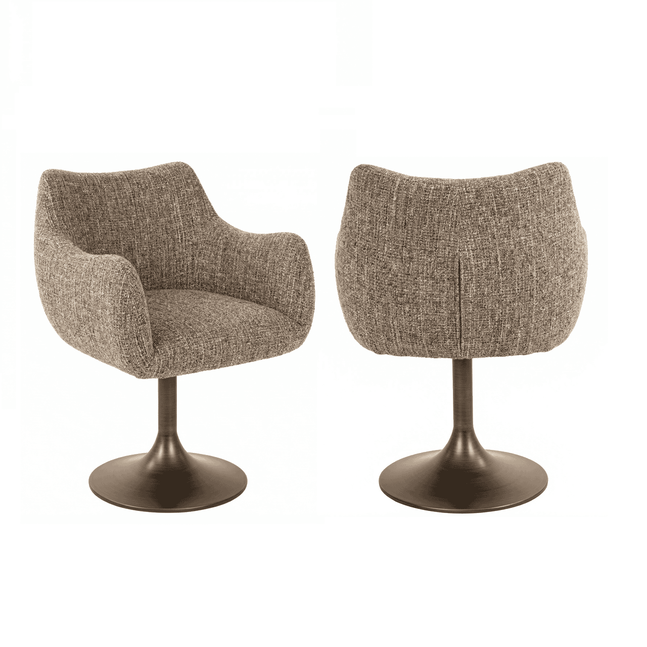 Krēsls Aldo Richmond Interiors 63/62/79 cm brown tweed - N1 Home