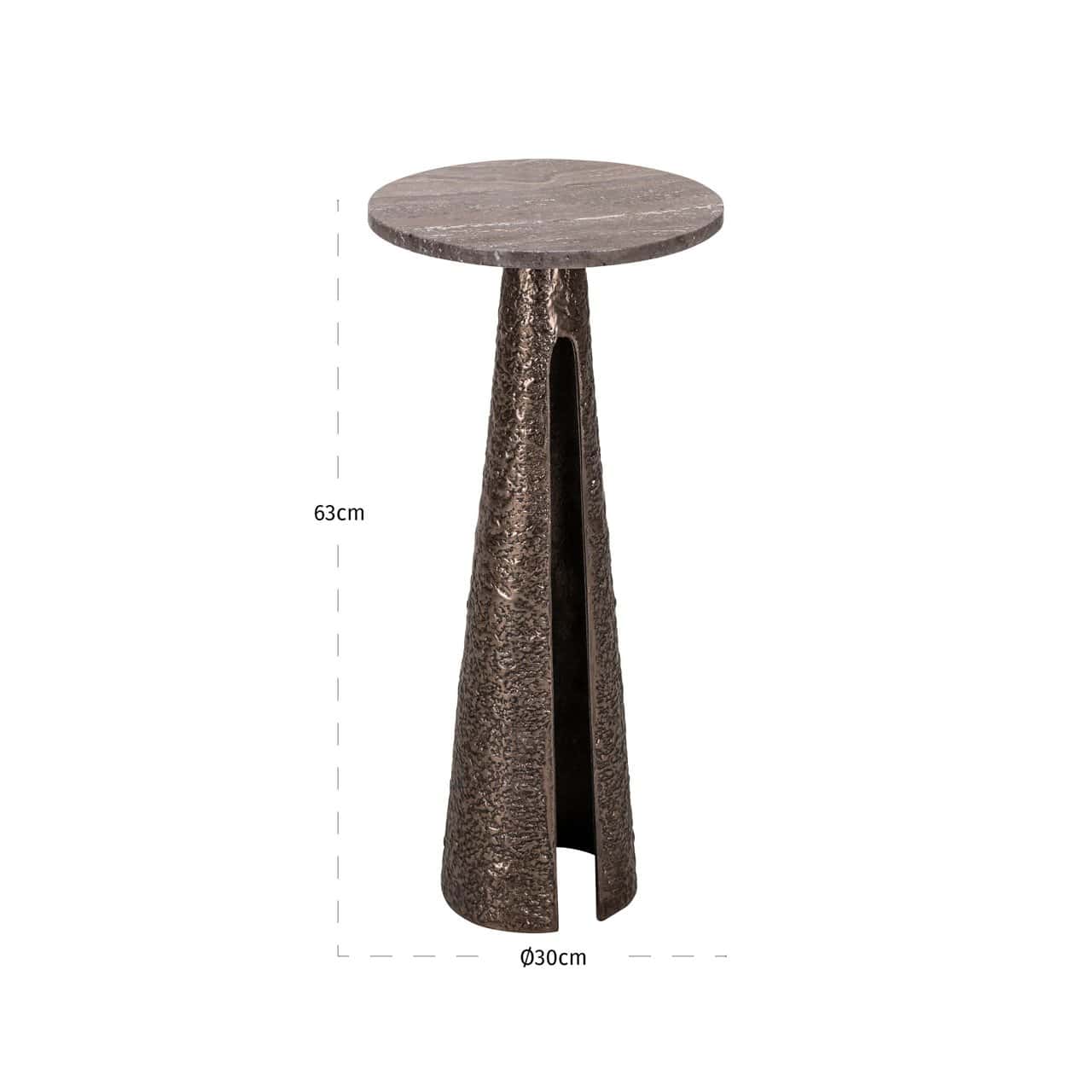 Galdiņš Eldora Richmond Interiors 63/30/30 cm bronza - N1 Home