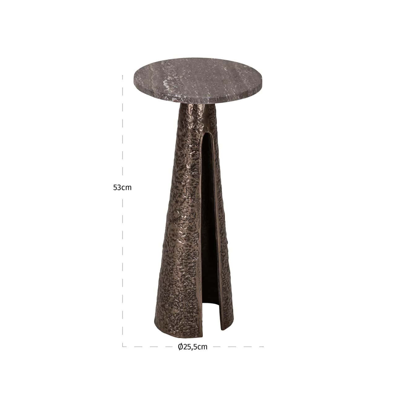 Galdiņš Eldora Richmond Interiors 25/53/25 cm bronza - N1 Home