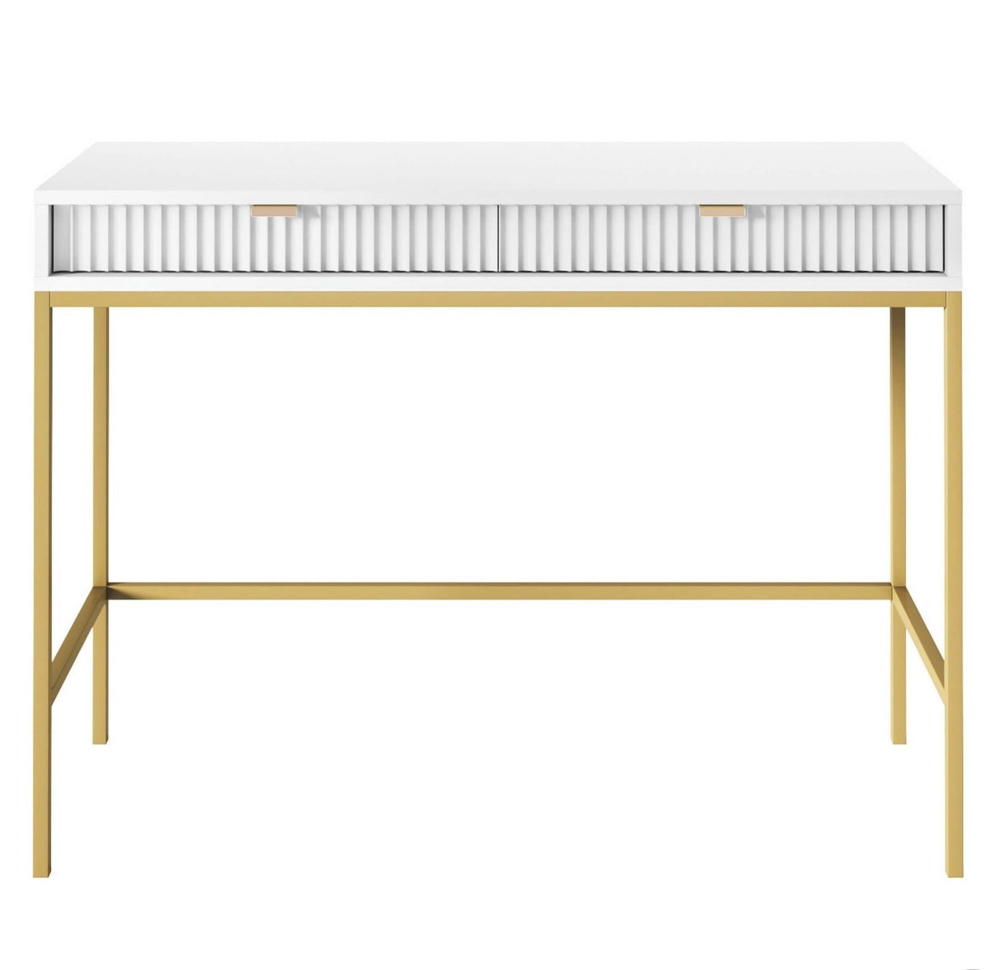 Konsole NV 104/78/50 cm balts /zelts - N1 Home