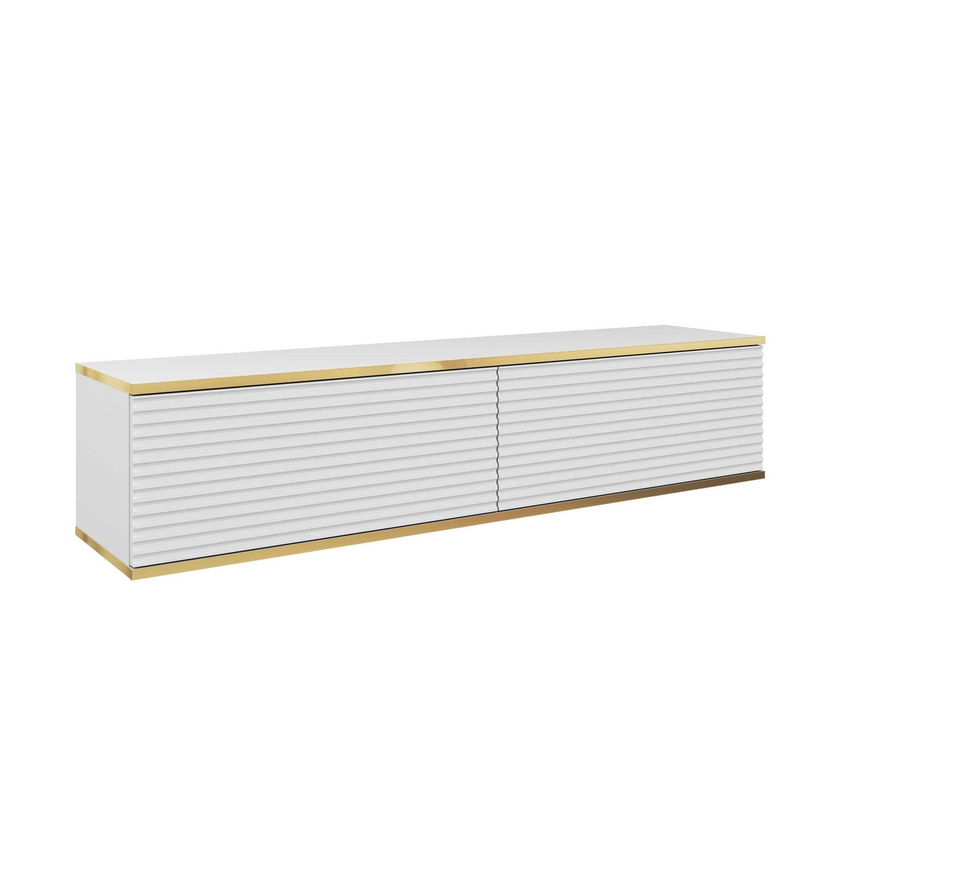 RTV skapis O2 rievota priekšpuse 135/30/32 cm balts - N1 Home