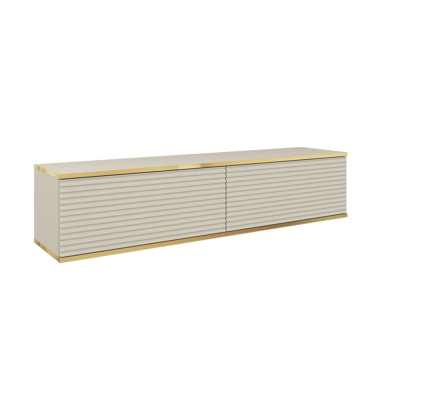 RTV skapis O2  rievota priekšpuse 135/30/32 cm bēšs - N1 Home