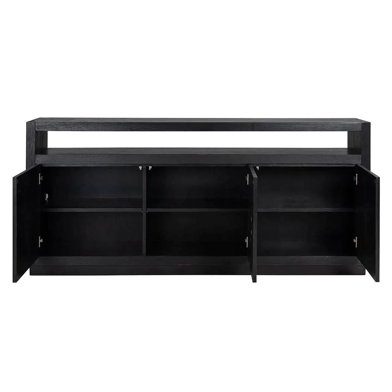 Kumode Oakura 3-durvju Richmond Interiors 85/190/40 cm melns - N1 Home