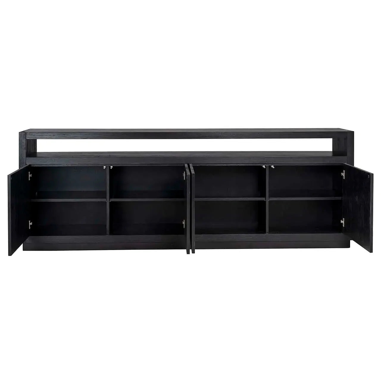 Kumode Oakura 4-durvju Richmond Interiors 85/240/40 cm melns - N1 Home