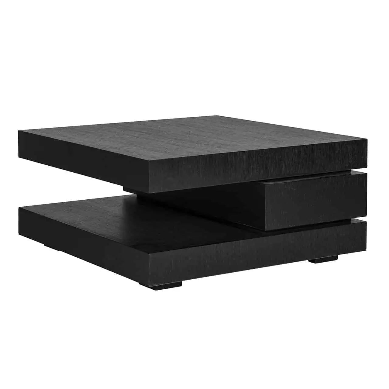 Kafijas galdiņš Oakura blok C Richmond Interiors 42/90/90 cm melns - N1 Home