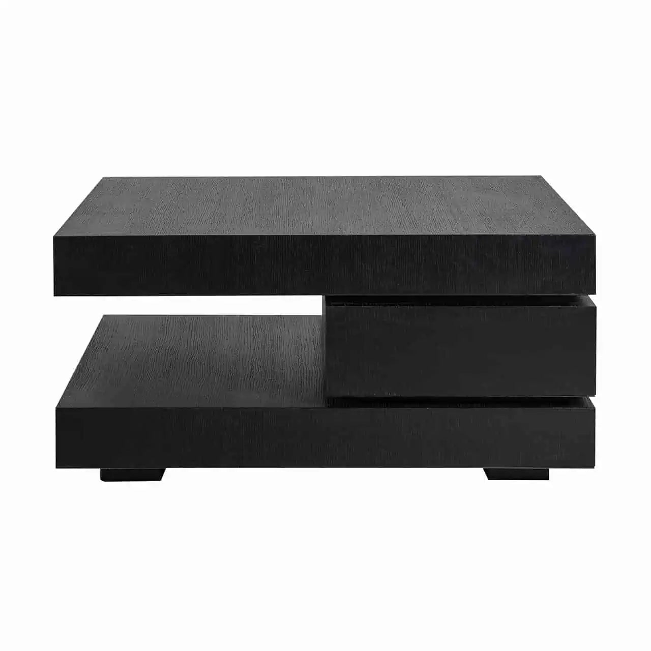 Kafijas galdiņš Oakura blok C Richmond Interiors 42/90/90 cm melns - N1 Home