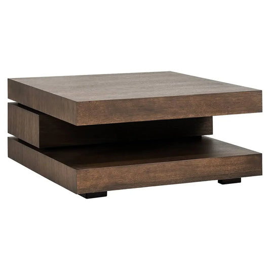 Kafijas galdiņš Oakura blok C Richmond Interiors 42/90/90 cm brūns - N1 Home