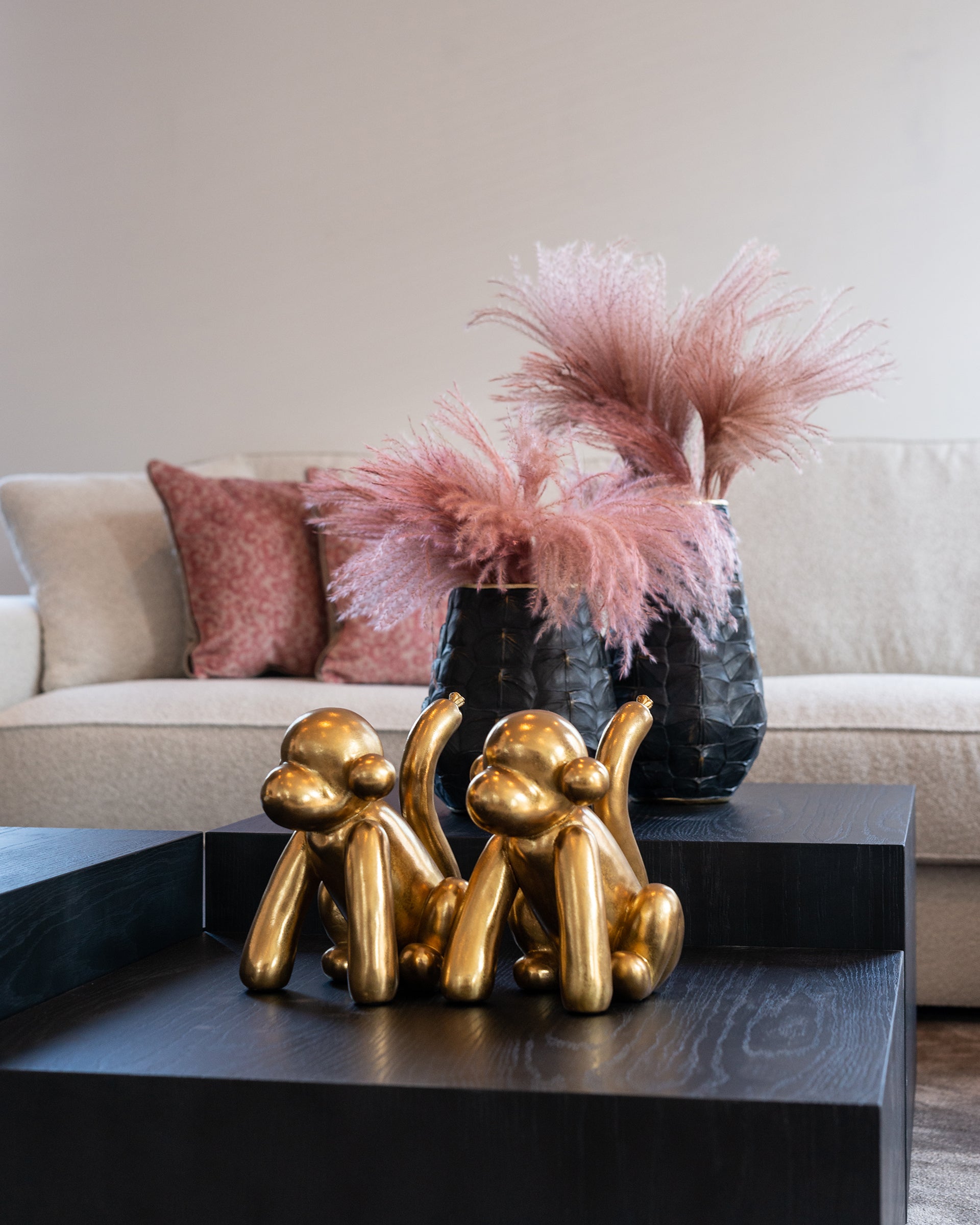 Dekoratīvs priekšmets Richmond Interiors Monkey 25/21/17 cm zelts - N1 Home