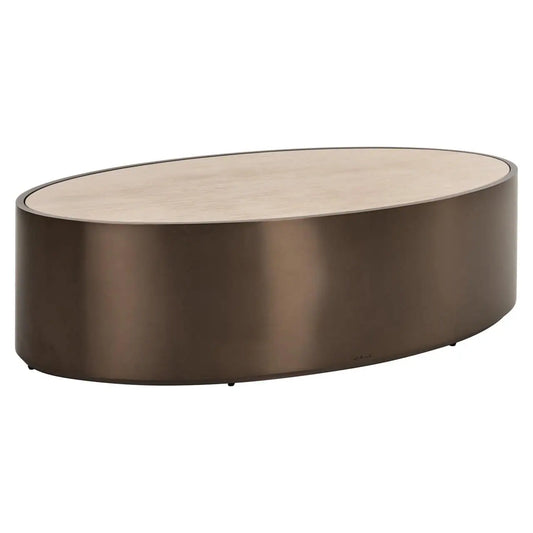 Kafijas galds Bonanza bronze Richmond Interiors 38/140/80 cm bronza - N1 Home