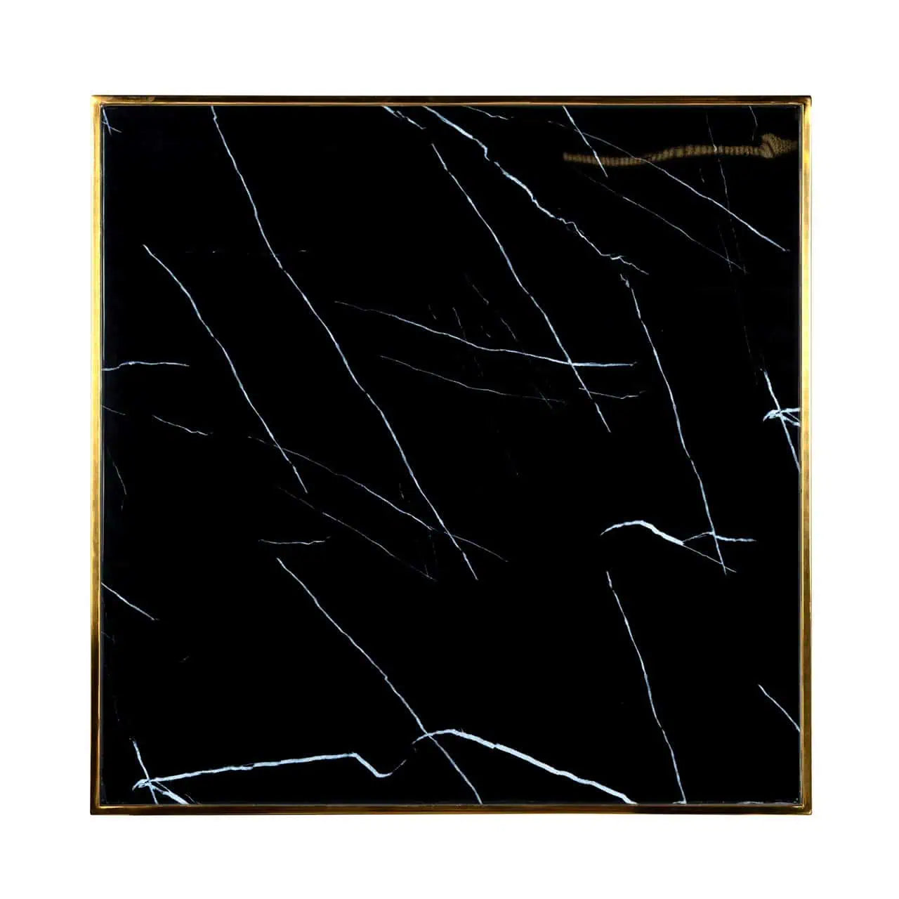 Bistro galds Can Roca kvadrātveida Richmond Interiors75/70/70 cm melns/zelts - N1 Home