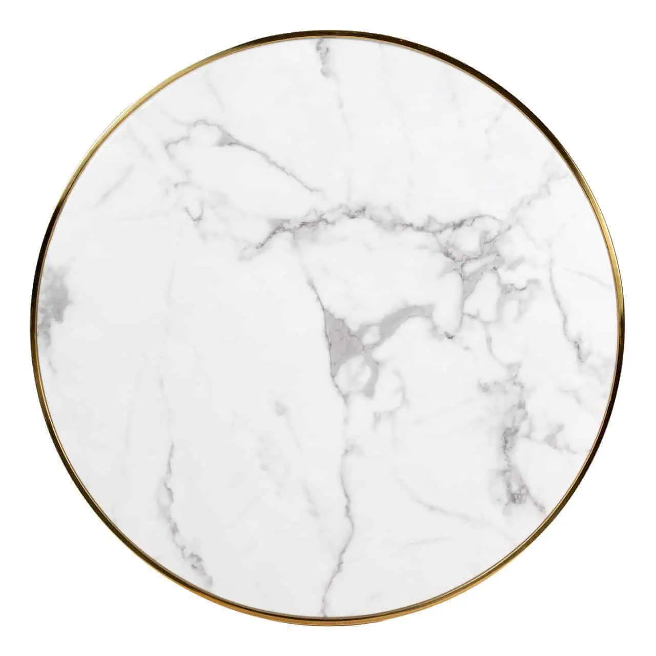 Bistro galds Osteria Richmond Interiors 75/80/80 cm melns/balts - N1 Home