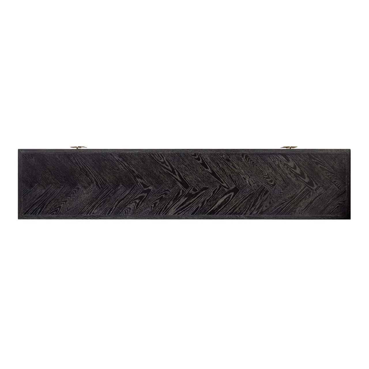 TV skapītis Blackbone misiņš 4 durvis 200 Richmond Interiors 60/200/43 cm melns rustikāls - N1 Home